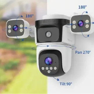 Cámara Solar Wi‑Fi VStarcam CS621SR — Protección 360°