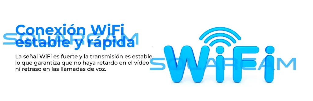 Cámara interior con conexión WiFi estable para transmisión fluida de video sin retrasos