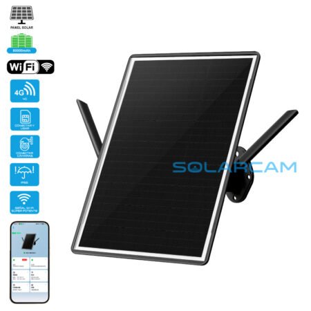 Router 4G con Chip y Panel Solar para Cámaras de Seguridad